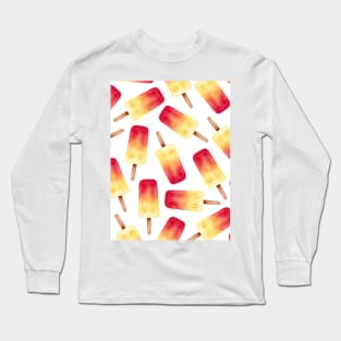 Watercolor seamless pattern with ice cream Long Sleeve T-Shirt